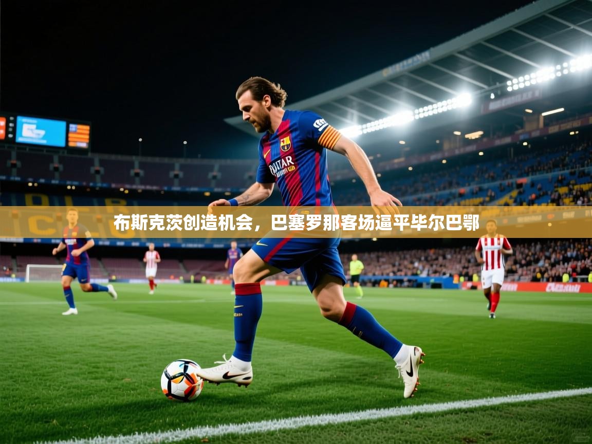 布斯克茨创造机会，巴塞罗那客场逼平毕尔巴鄂